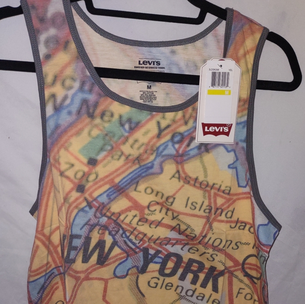Levi's Map New York tank top NWT